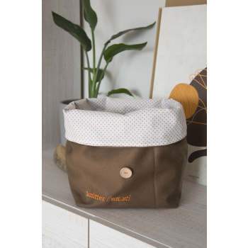 Torba projektowa KnitAStory brązowa